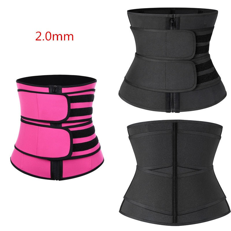 Women's zippered waist shaping clothing belt, beauty and sports belt belt