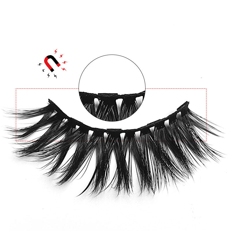 False Eyelashes Magnetic False Eyelashes 5 Pairs of Eyelashes 2 Liquid Eyeliner Sets Magnetic Natural