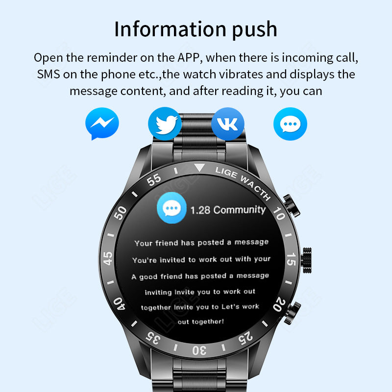 Bluetooth call smart watch pedometer sports multifunctional men's waterproof bracelet watch