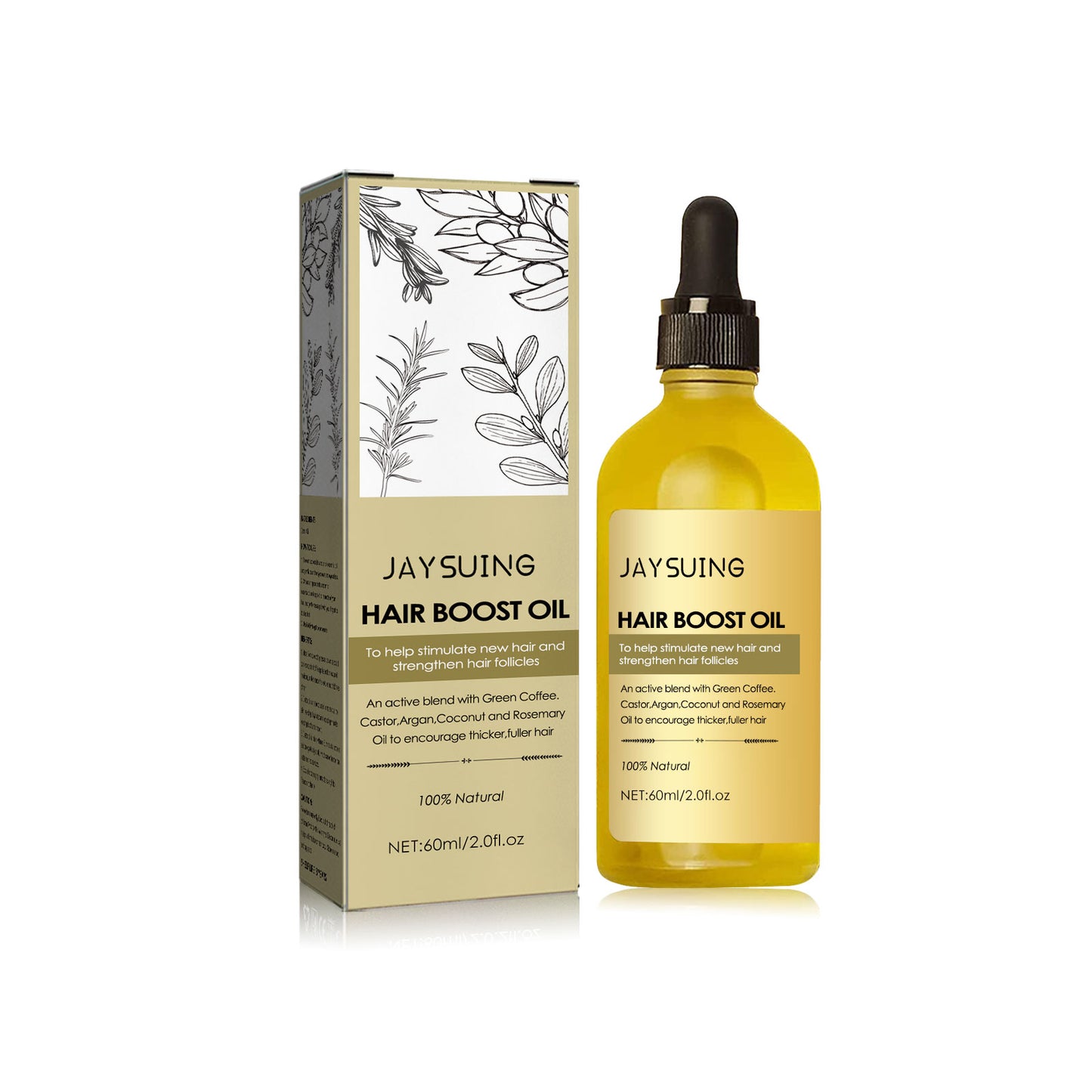 Jaysuing Rosemary Dense Hair Essential Oil, Prevent Hair Loss, Repair Frizz And Dry Hair Dense Hair Essential Oil